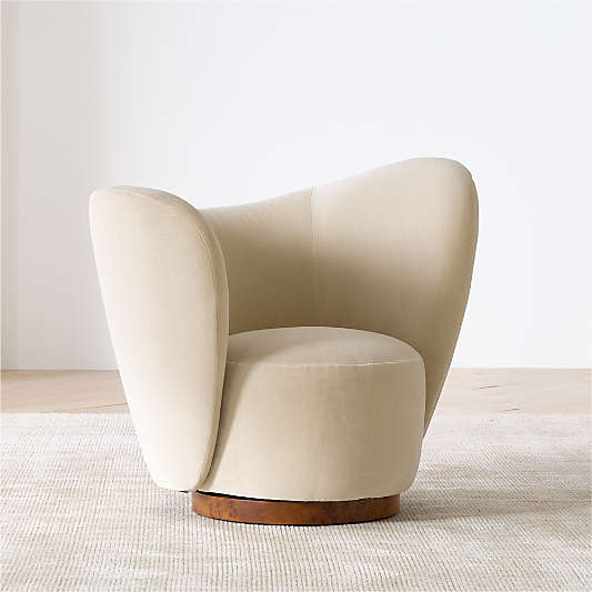 Salon Swivel Accent Chair by Laura Harrier and Tiffany Howell
