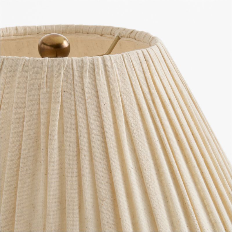 Solenne Metal Floor Lamp with Pleated Fabric Shade 64.5" - image 3 of 4