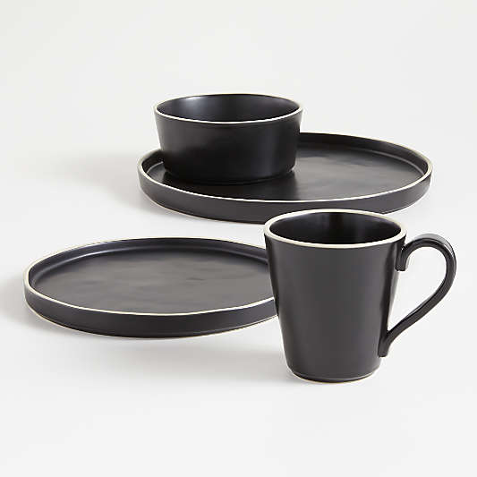 Sloan 4-Piece Black Place Setting