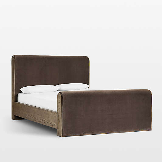 Sloane Cocoa Brown Upholstered Bed