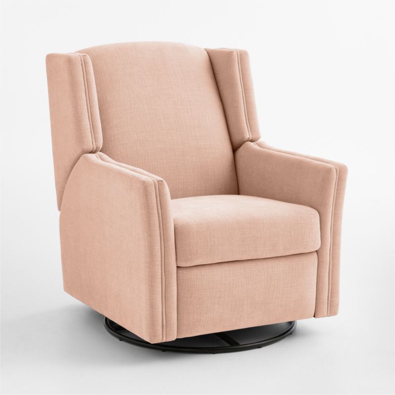 Sloane Elegant Pink Swivel Glider Power Recliner Nursery Chair - image 1 of 9