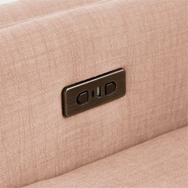 Sloane Elegant Pink Swivel Glider Power Recliner Nursery Chair - image 7 of 9