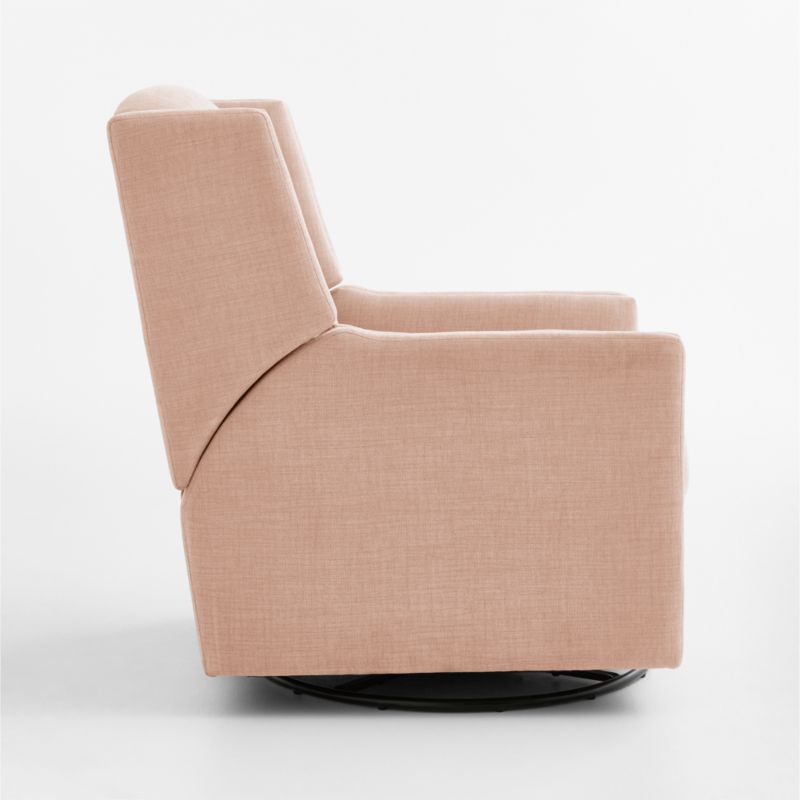 Sloane Elegant Pink Swivel Glider Power Recliner Nursery Chair - image 4 of 9