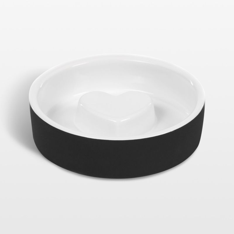 Extra Small Black Slow Feed Cat Bowl - image 0 of 4