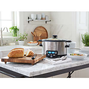 Cuisinart Cook Central 3-in-1 Slow Cooker, Grey, 6 qt