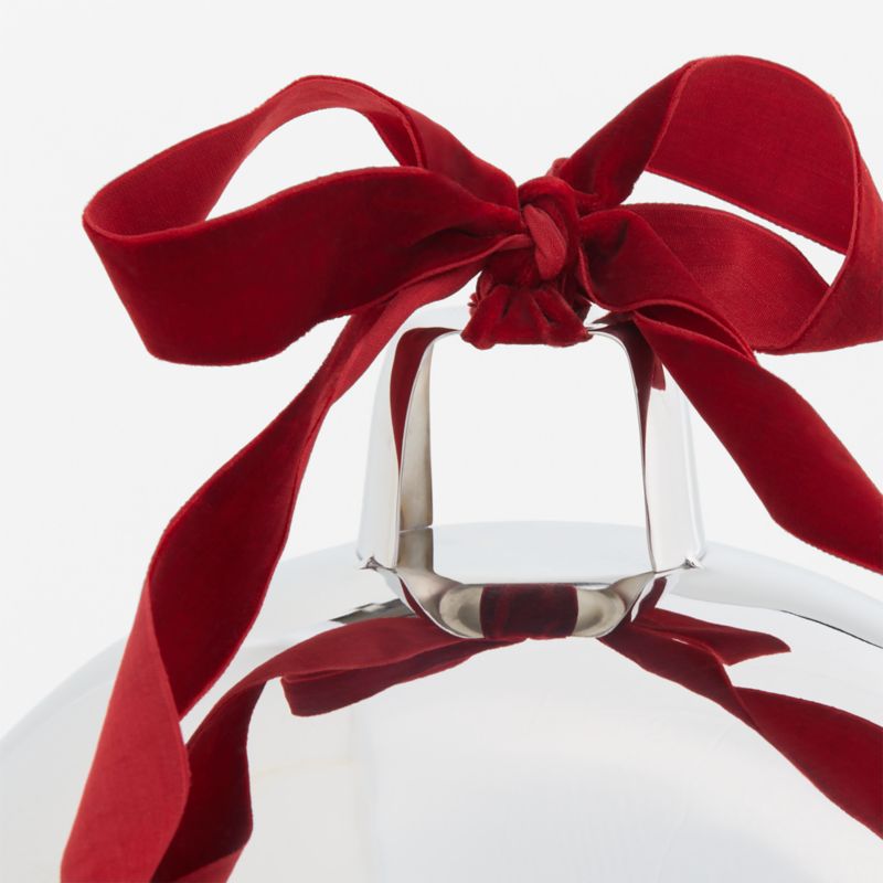 Decorative Silver Metal Holiday Bells, Medium 11" - image 3 of 4