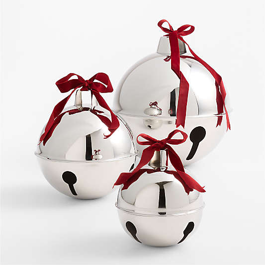 Decorative Silver Holiday Bells