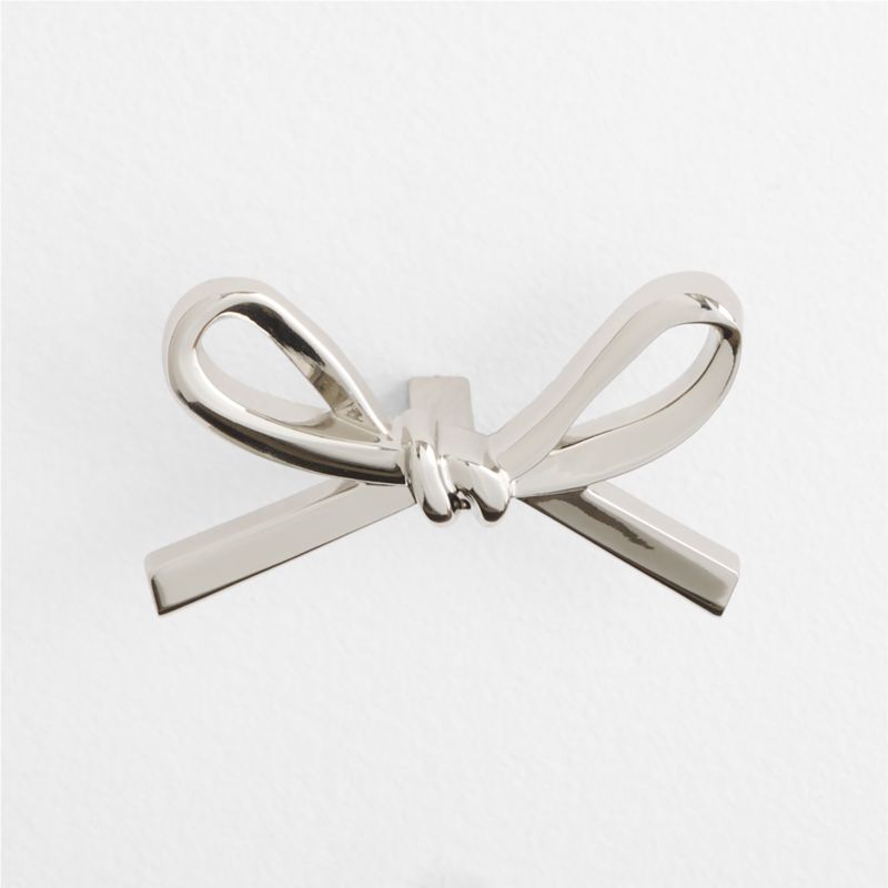 Silver Metal Bow Knob - image 1 of 6