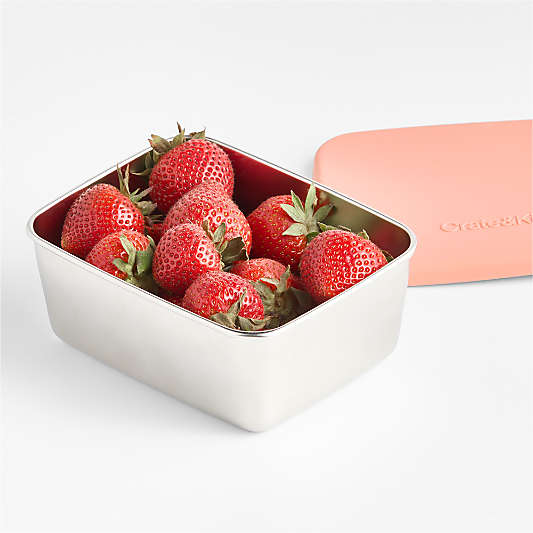 Pink Stainless Steel Small Food Container