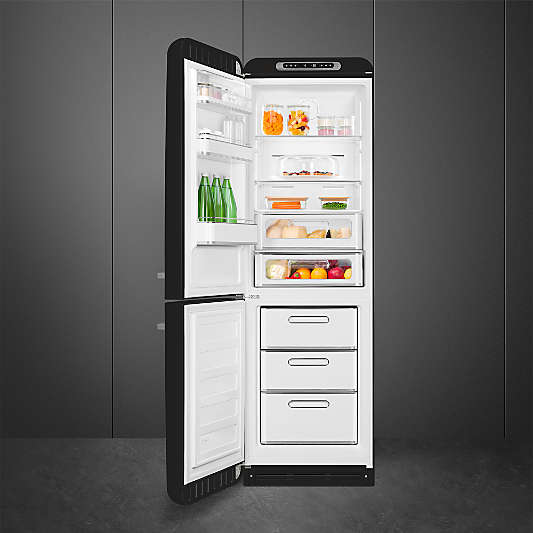 SMEG FAB 32 Black Two-Door Left-Hinge Refrigerator