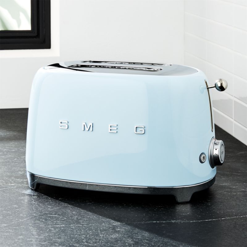 Smeg White 2-Slice Toaster   Reviews | Crate and Barrel