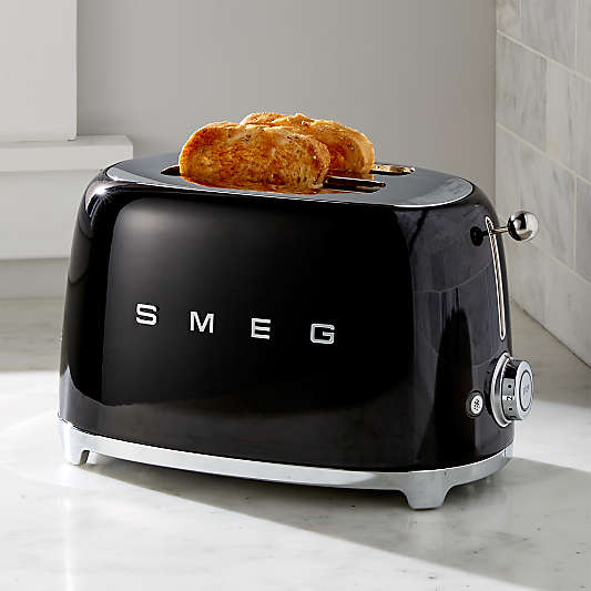 SMEG Black 2-Slice Toaster