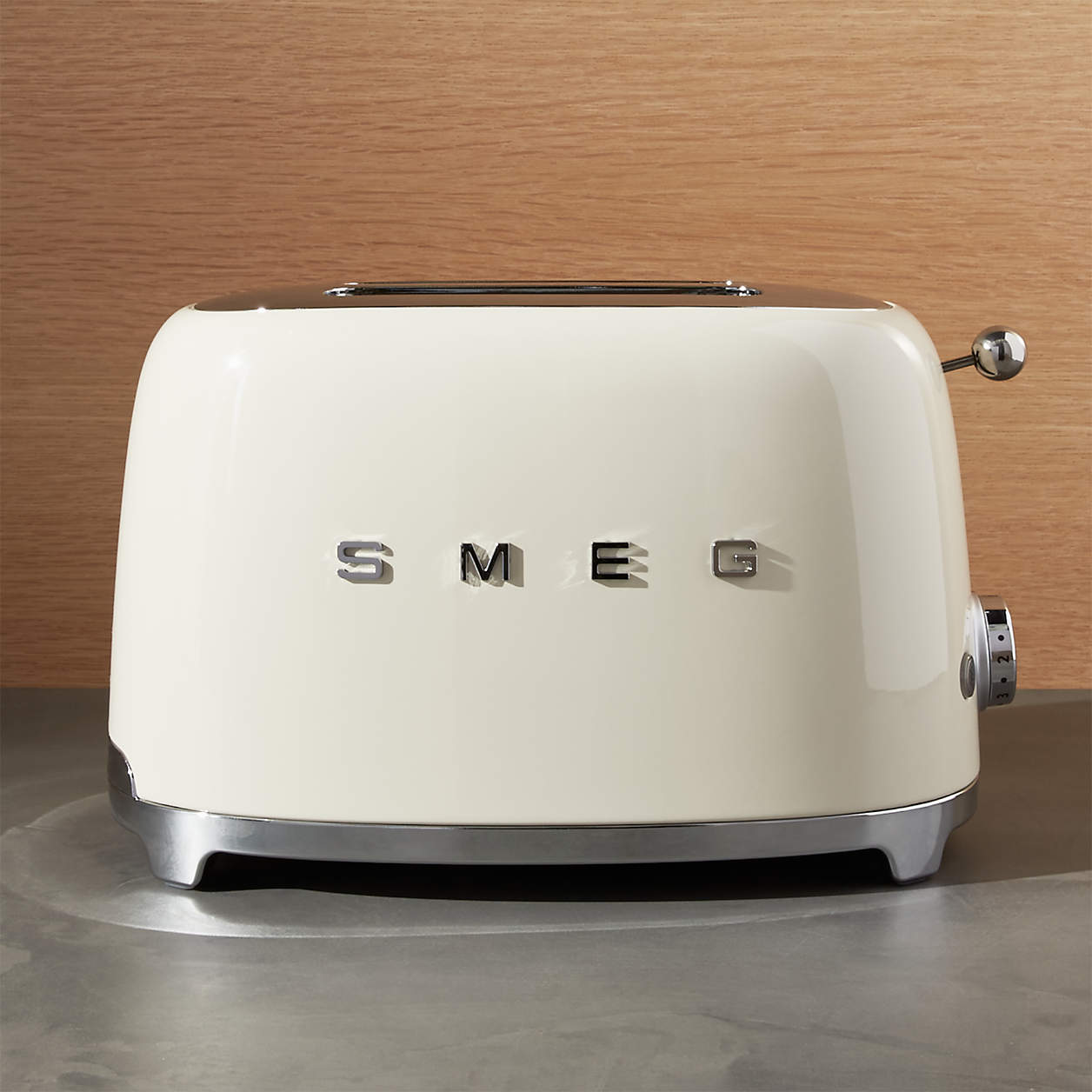 Smeg Cream Retro Toasters Crate & Barrel
