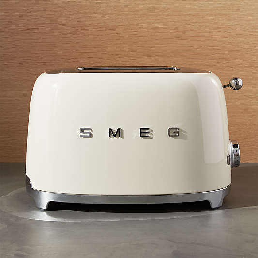 SMEG Cream 2-Slice Retro Toaster