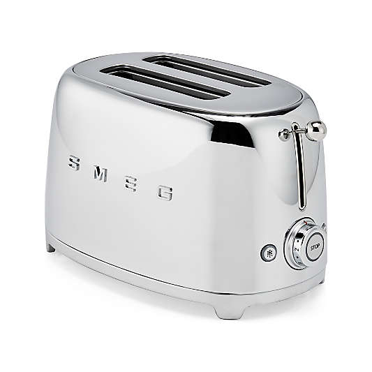 SMEG Silver 4-Slice Retro Toaster