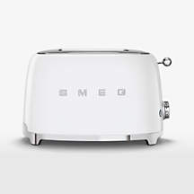 SMEG White 2-Slice Retro Toaster + Reviews | Crate & Barrel