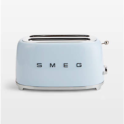 SMEG Pastel Blue 4-Slice Long Slot Retro Toaster