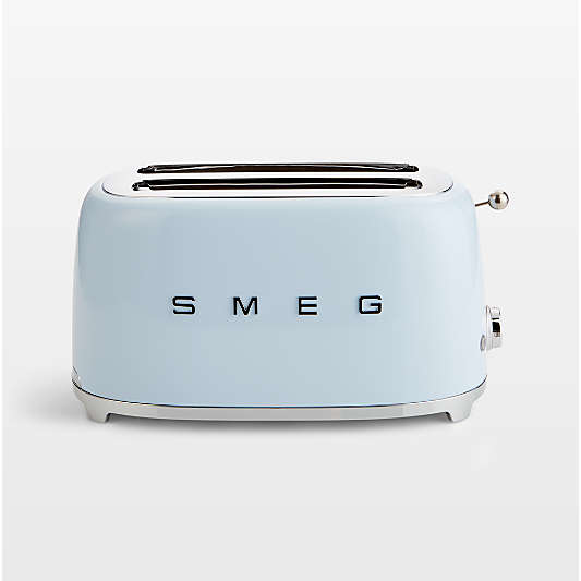 SMEG Pastel Blue 4-Slice Long Slot Retro Toaster