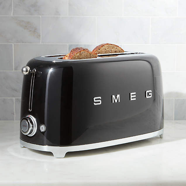 Smeg Red 2Slice Retro Toaster + Reviews Crate & Barrel