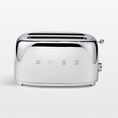 View SMEG Chrome 4-Slice Long Slot Retro Toaster details