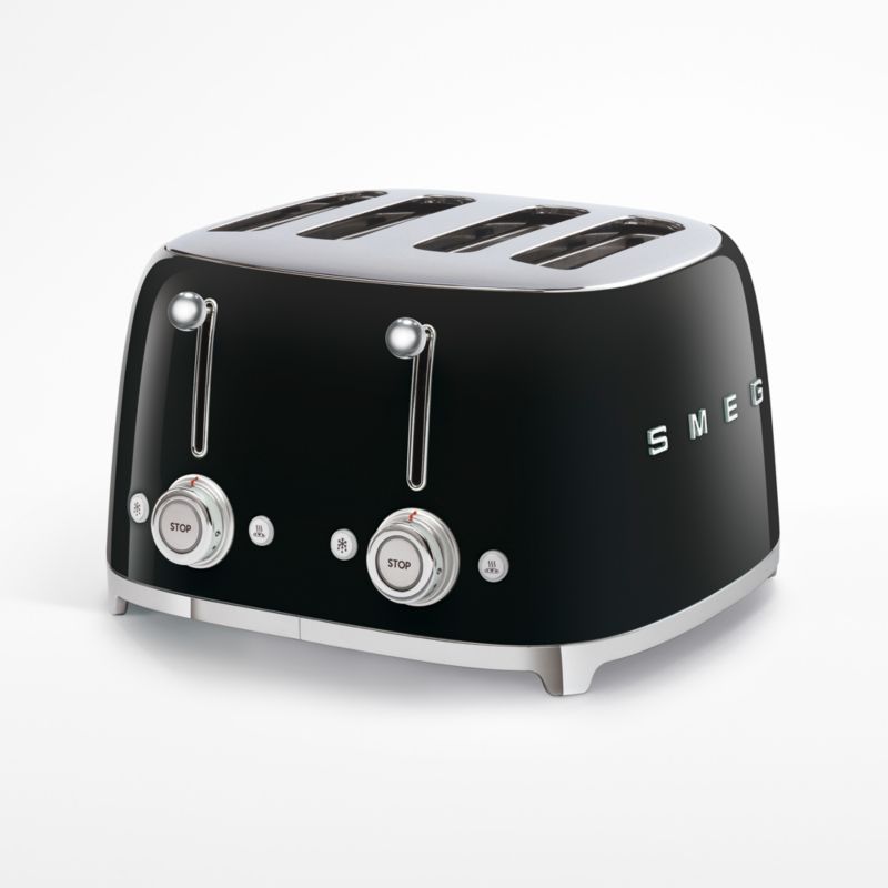 SMEG Black 4x4-Slice Toaster - image 0 of 6