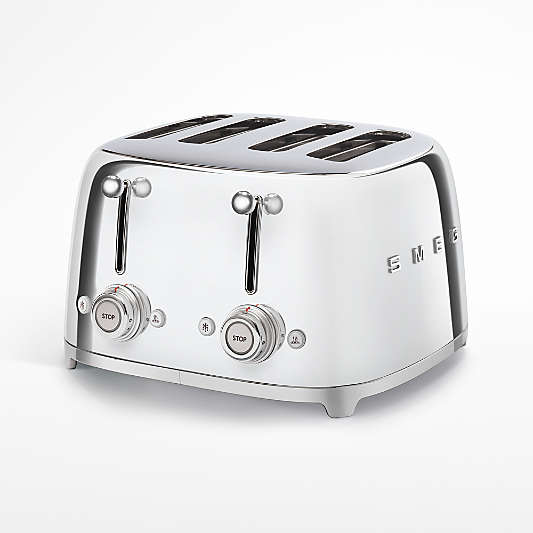 SMEG Chrome 4x4-Slice Toaster