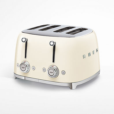 View SMEG Cream 4x4-Slice Retro Toaster details