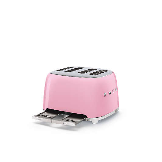 SMEG Pink 4x4-Slice Toaster