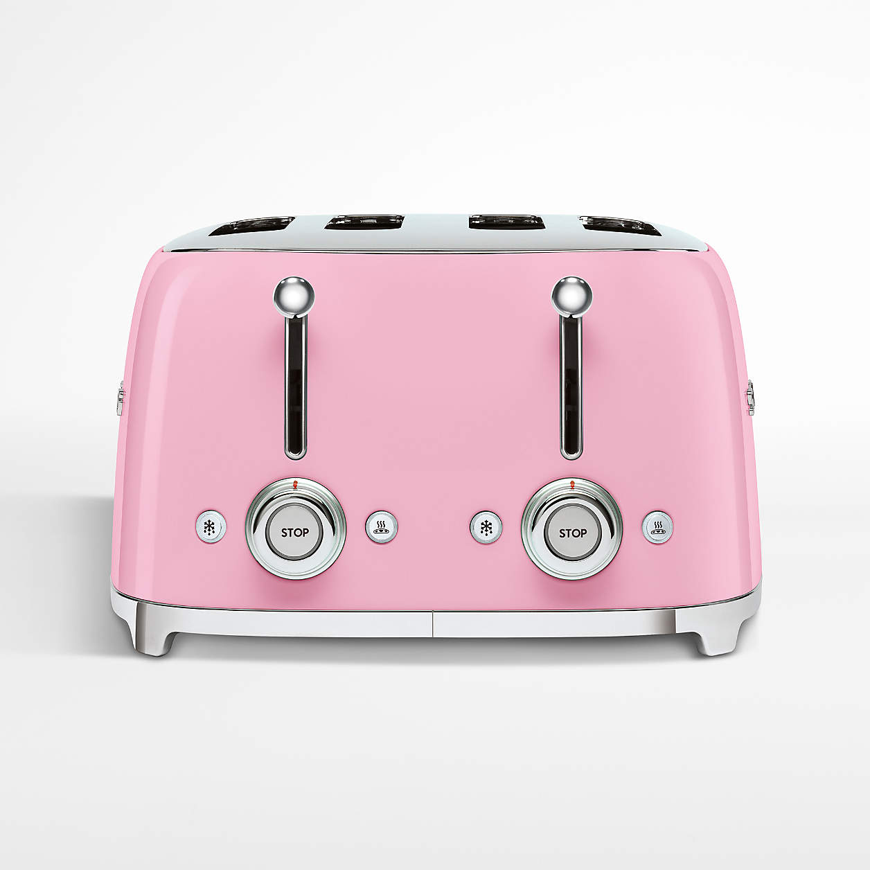 Smeg Pink 4x4Slice Toaster + Reviews Crate & Barrel