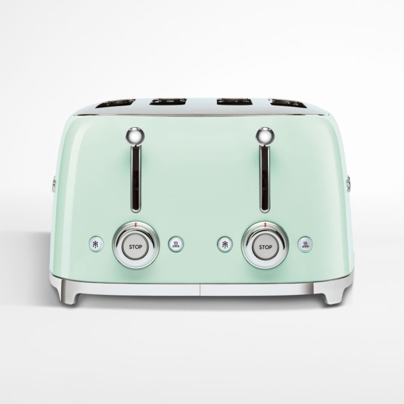 Smeg 50s Retro Line - Tostadora de ranura 4x4 verde pastel