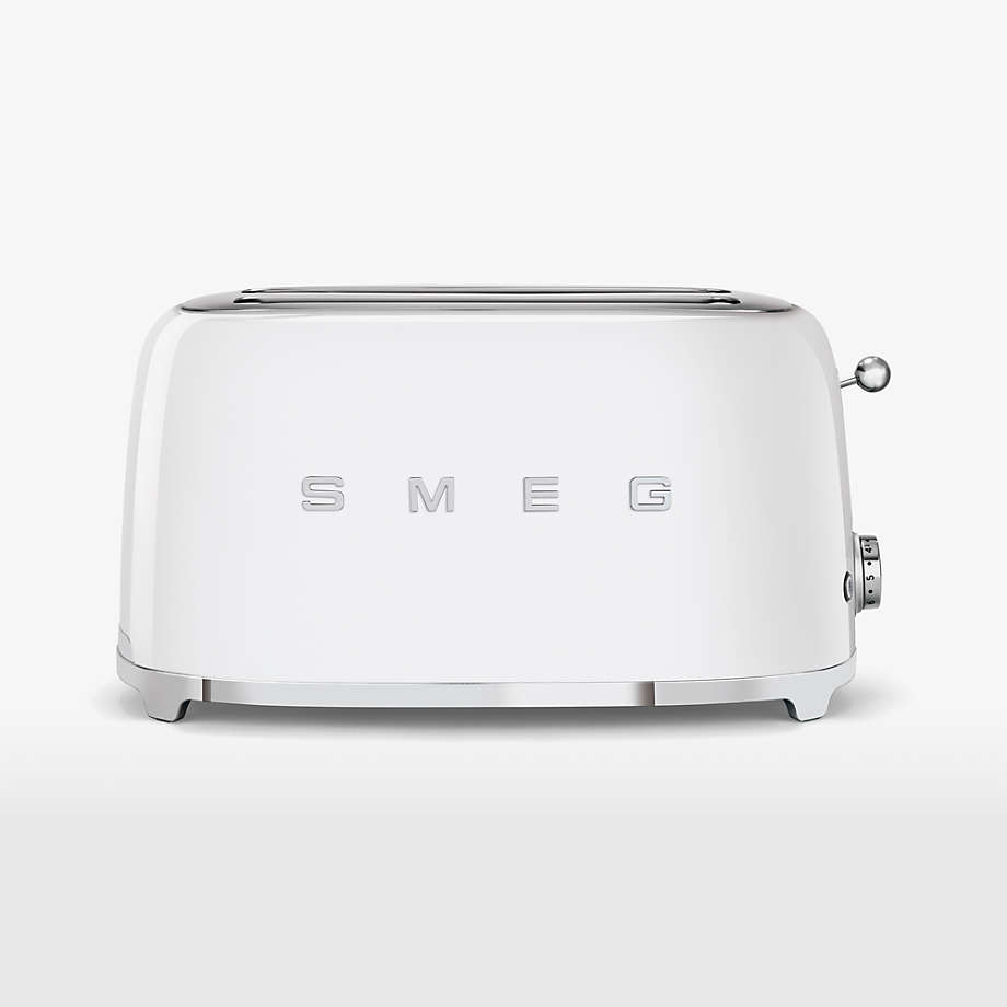 Smeg White 4Slice Toaster + Reviews Crate & Barrel