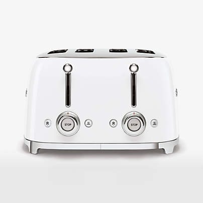 SMEG White 4x4-Slice Toaster