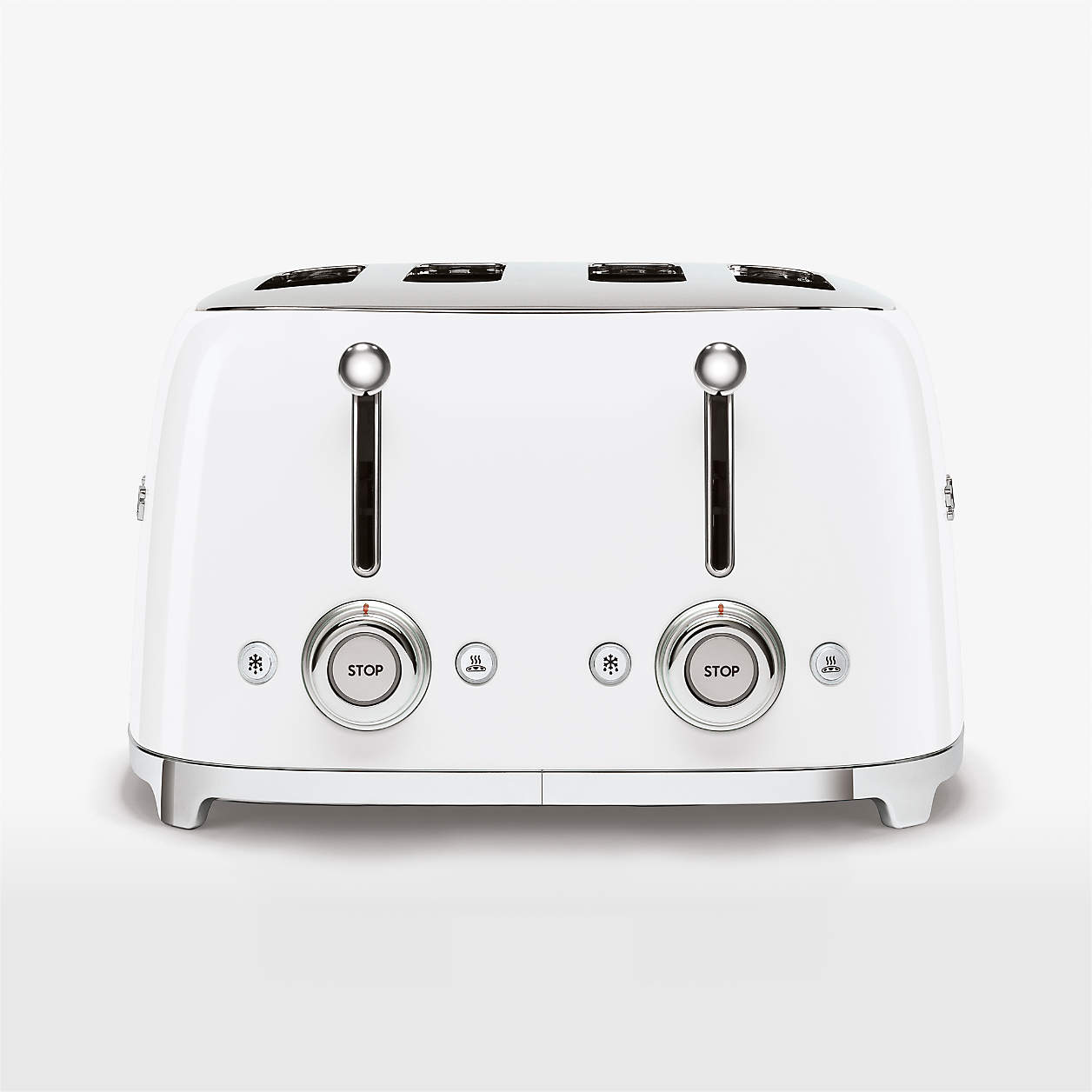 Smeg White 4x4Slice Toaster + Reviews Crate & Barrel