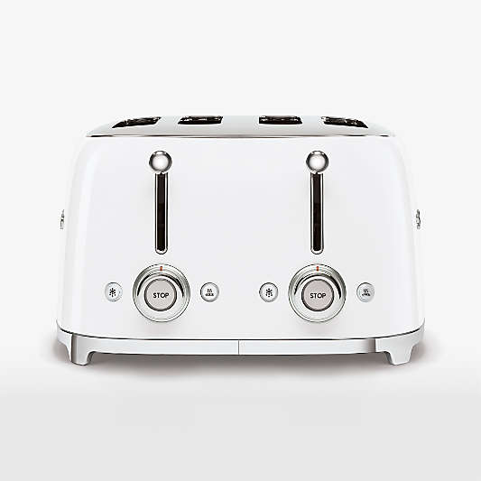 SMEG White 4x4-Slice Toaster