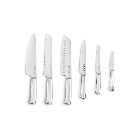 SMEG Creme 7-Piece Knife Block Set