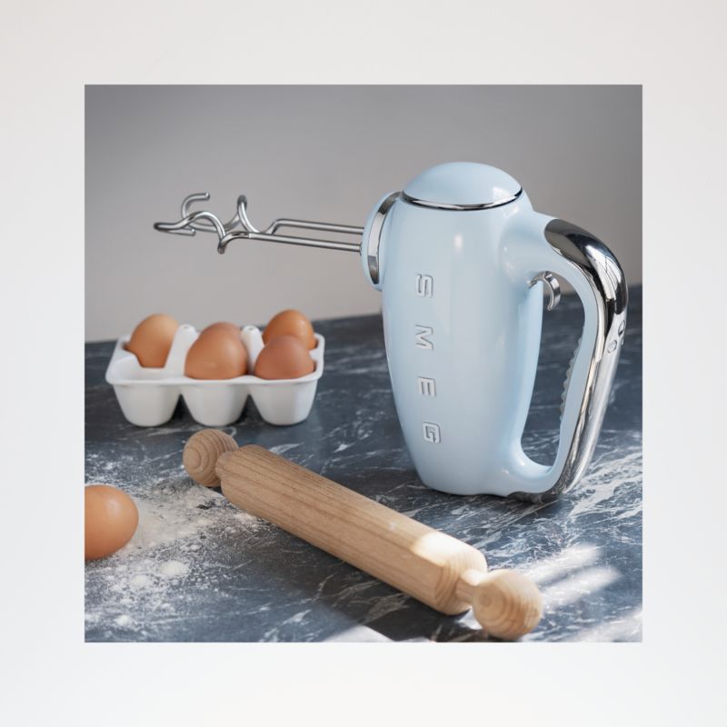 SMEG Pastel Blue 9-Speed Hand Mixer - image 1 of 10