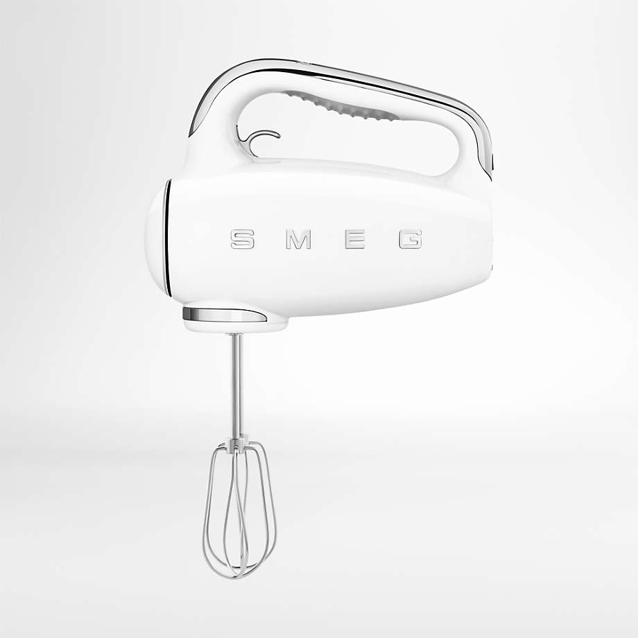 Smeg White 9-Speed Hand Mixer + Reviews | Crate & Barrel