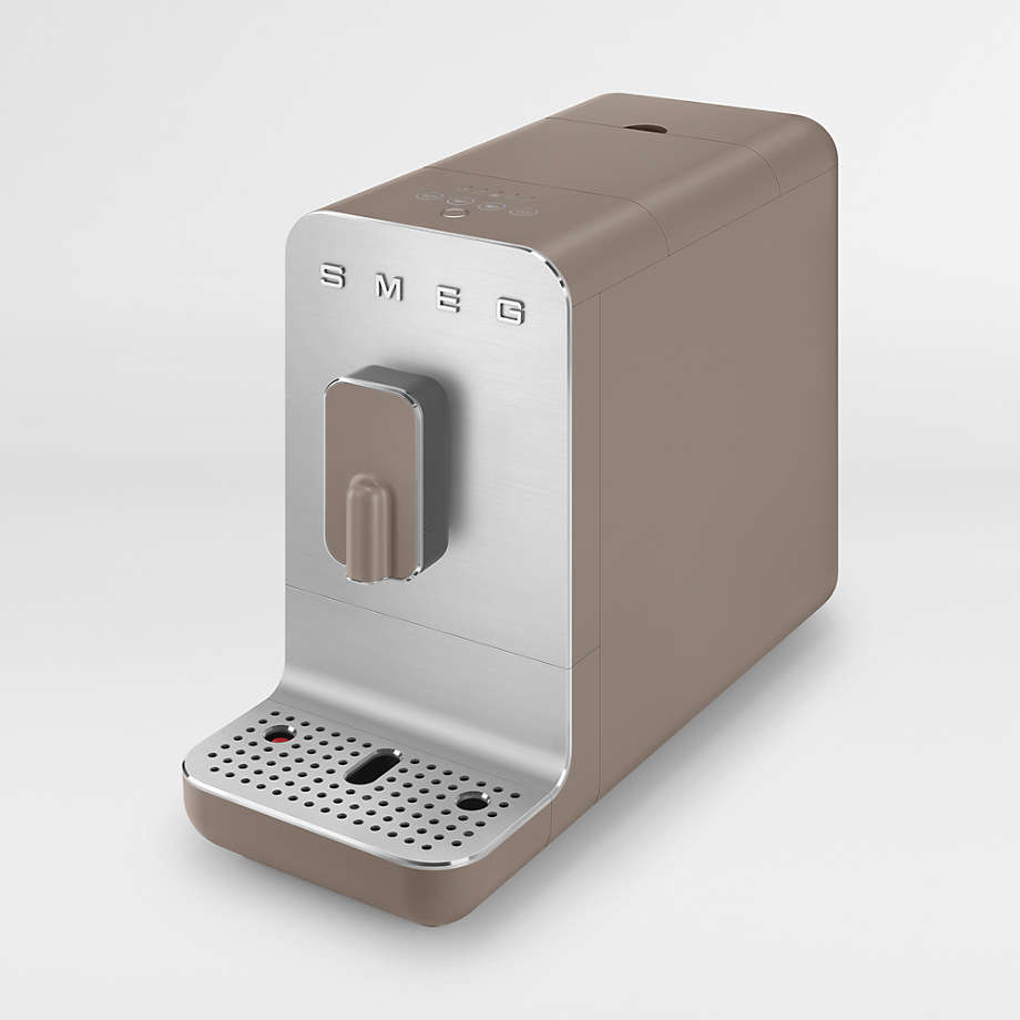 Smeg Taupe Automatic Coffee and Espresso Machine with Milk Frother