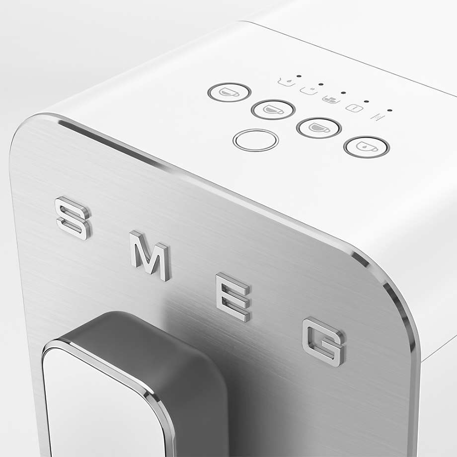 Smeg Matte White Fully Automatic Coffee and Espresso Machine with