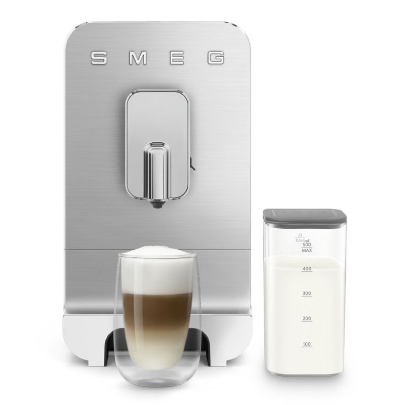 SMEG Matte White Automatic Espresso Machine with Milk Frother - image 4 of 11