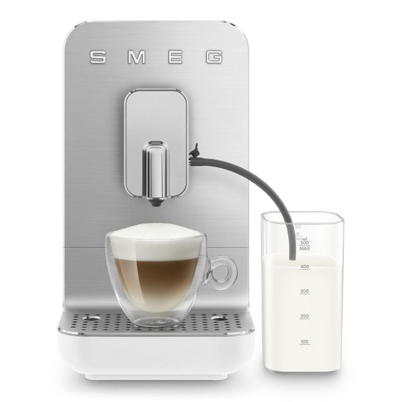 SMEG Matte White Automatic Espresso Machine with Milk Frother - image 3 of 11