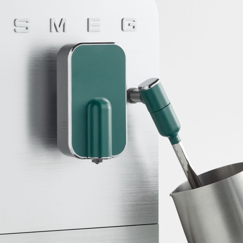 SMEG Matte Jade Green Automatic Coffee and Espresso Machine with Milk Frother - image 8 of 7