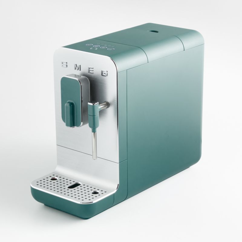 SMEG Matte Jade Green Automatic Coffee and Espresso Machine with Milk Frother - image 6 of 7