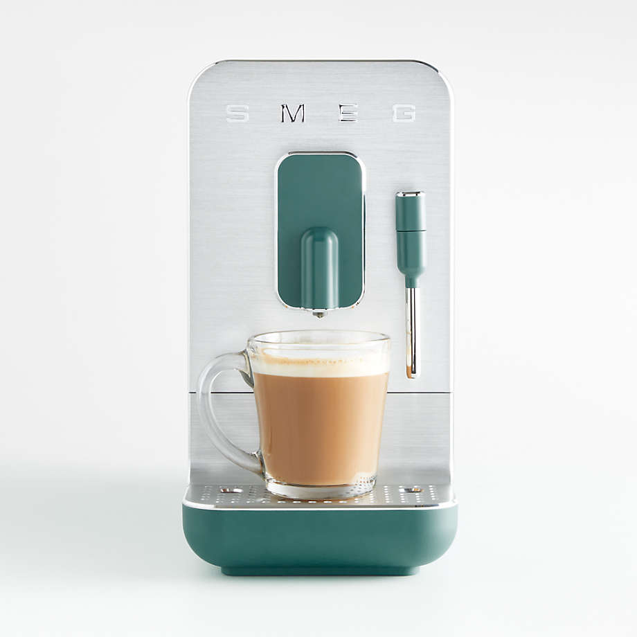 Smeg Taupe Automatic Coffee and Espresso Machine with Milk Frother