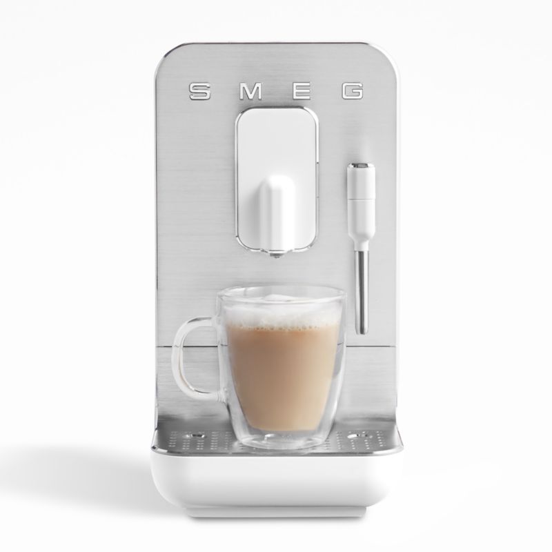 SMEG Cream Semi-Automatic Coffee and Espresso Machine with Milk Frother