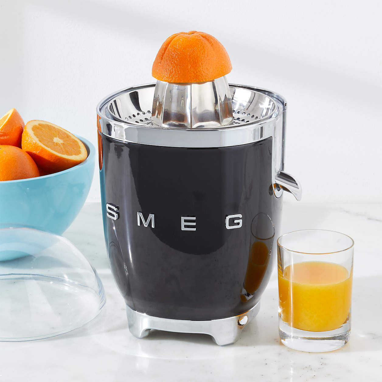 Smeg Citrus Juicer Black + Reviews Crate & Barrel