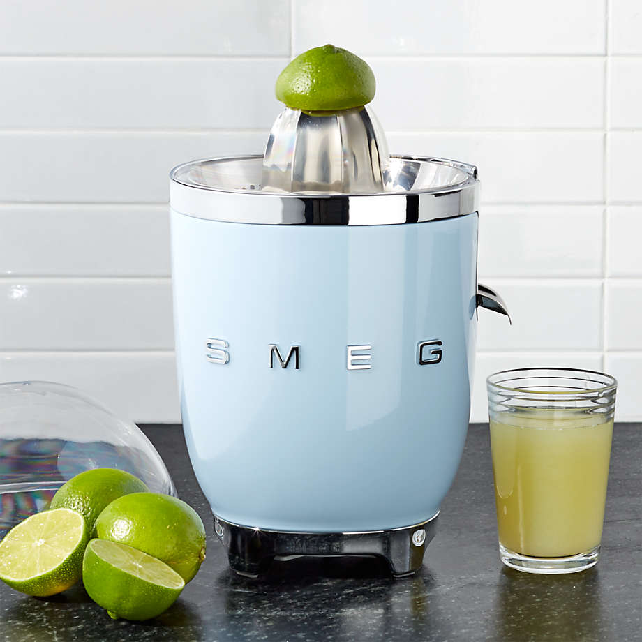 Smeg Pastel Blue Citrus Juicer (Open Larger View)