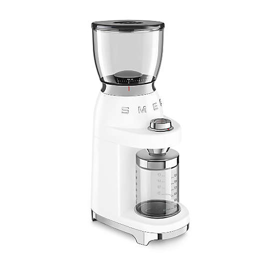 SMEG White Conical Burr Coffee Grinder