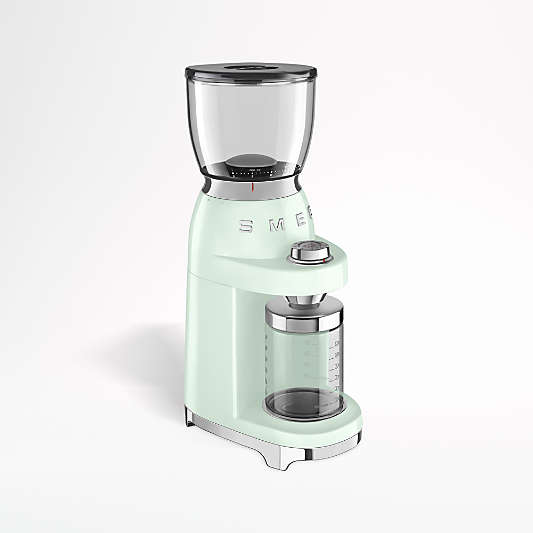 SMEG Pastel Green Retro Conical Burr Coffee Grinder
