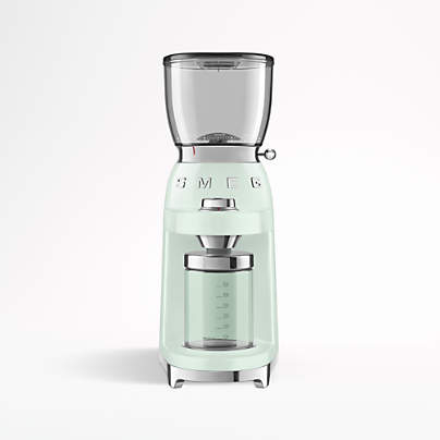 SMEG Pastel Green Conical Burr Coffee Grinder